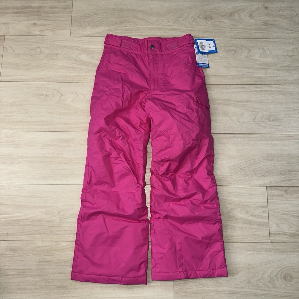 Columbia Girls Medium Starchaser Peak lll‎ Pant Hot Pink Nylon Insulated Ski New